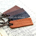 leather decorate embossed logo luggage tag/label